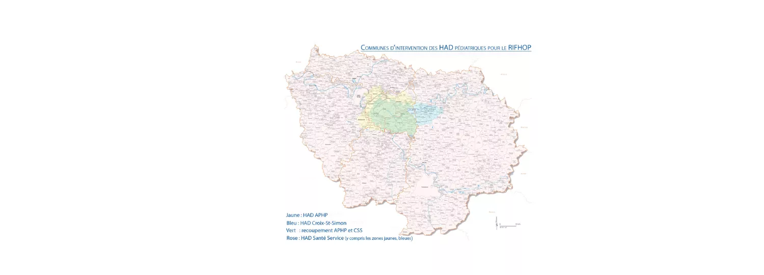 Carte des HAD pédiatriques